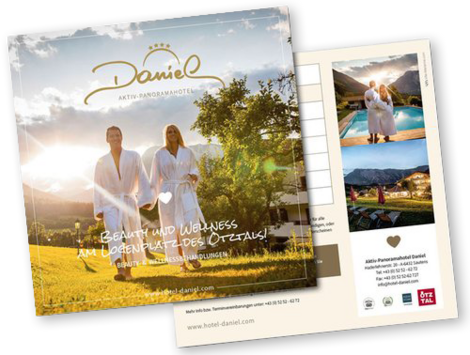 [Translate to English:] Hotel Daniel Ötztal Wellness Prospekt